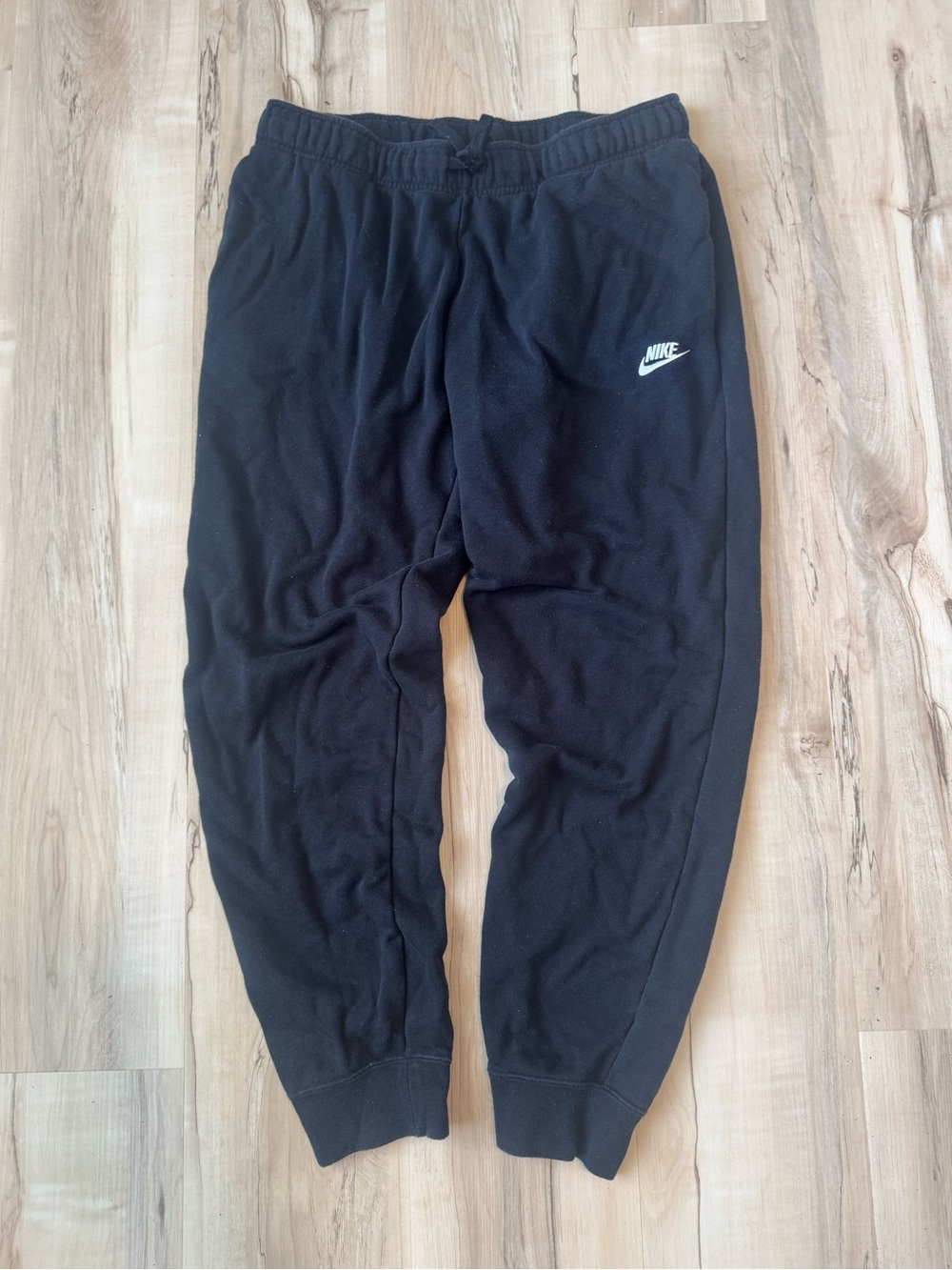 Nike Mens Black Fleece Jogger Bottoms